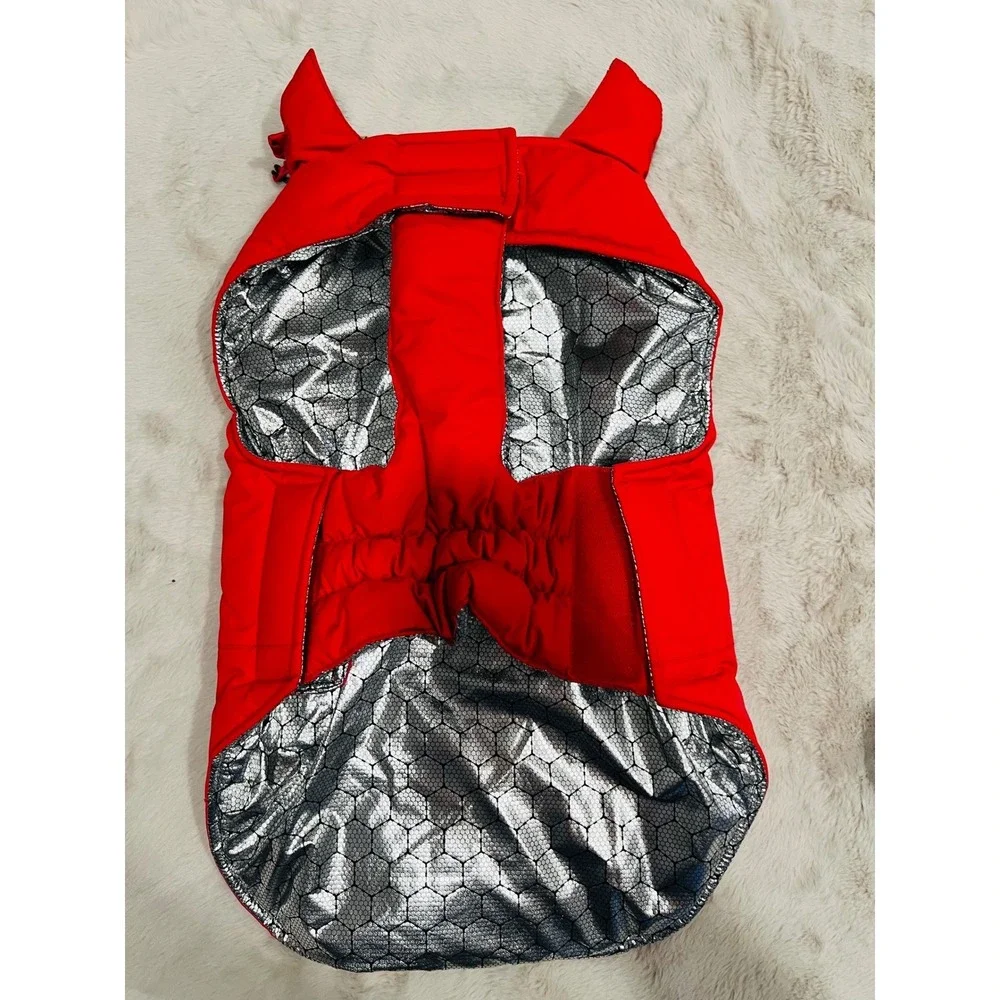 KONG Dog Vest Insulated Thermal Reflective Lining Red Medium